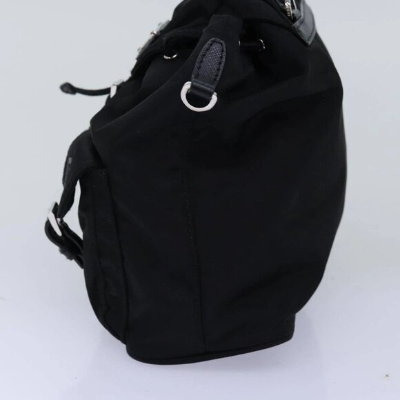 PRADA Chain Shoulder Bag Nylon Black Auth - Picture 3 of 16